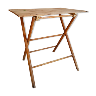 Old wooden folding table