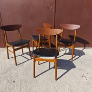 4 chaises Farstrup scandinave
