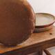 Set of 3 antique glazed stoneware plates.