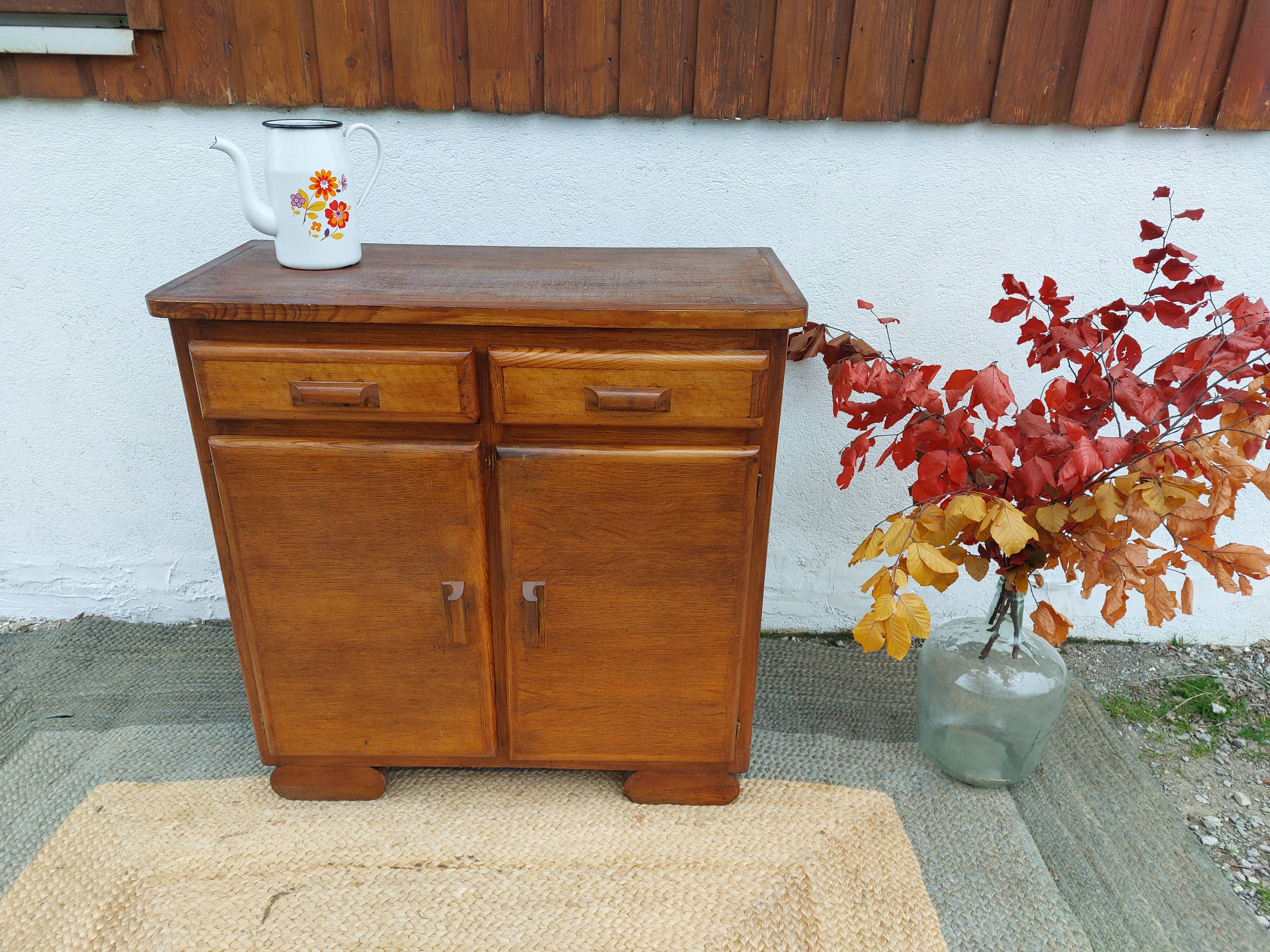 Vintage wooden handle buffet