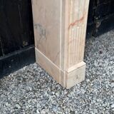 Louis XVI style fireplace in pink marble, circa 1920