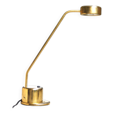 Lampe a poser en laiton doré, années 80