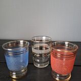 Suite of 6 granite glasses