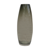 Vintage smoked glass vase