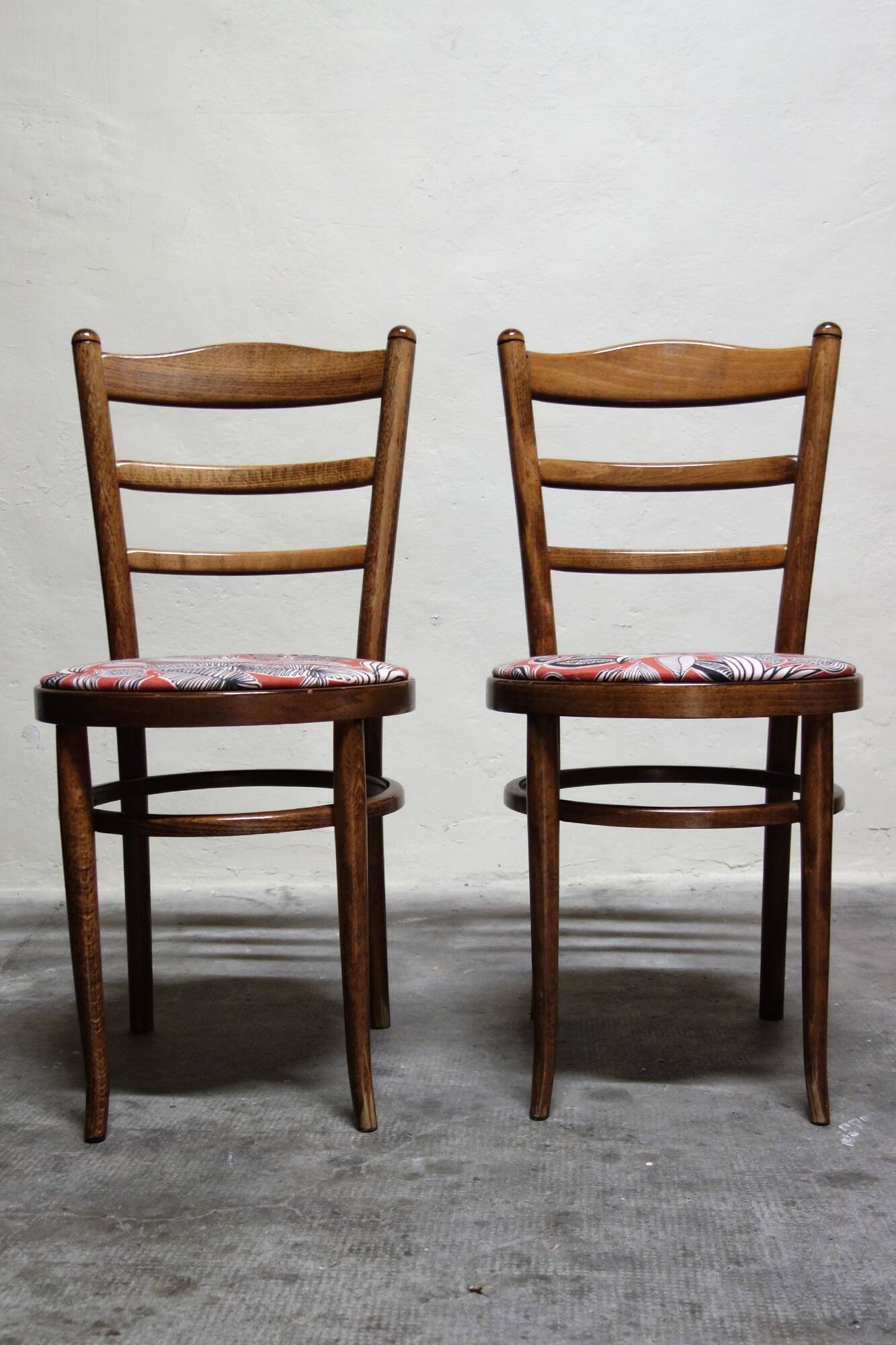 Pair of vintage Baumann bistro chairs