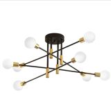 Mixed metal light chandelier, hanging lamp, ceiling light, light