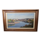 Oil painting on isorel Montlouis sur Loire - Rochecorbon Signed D Guiet