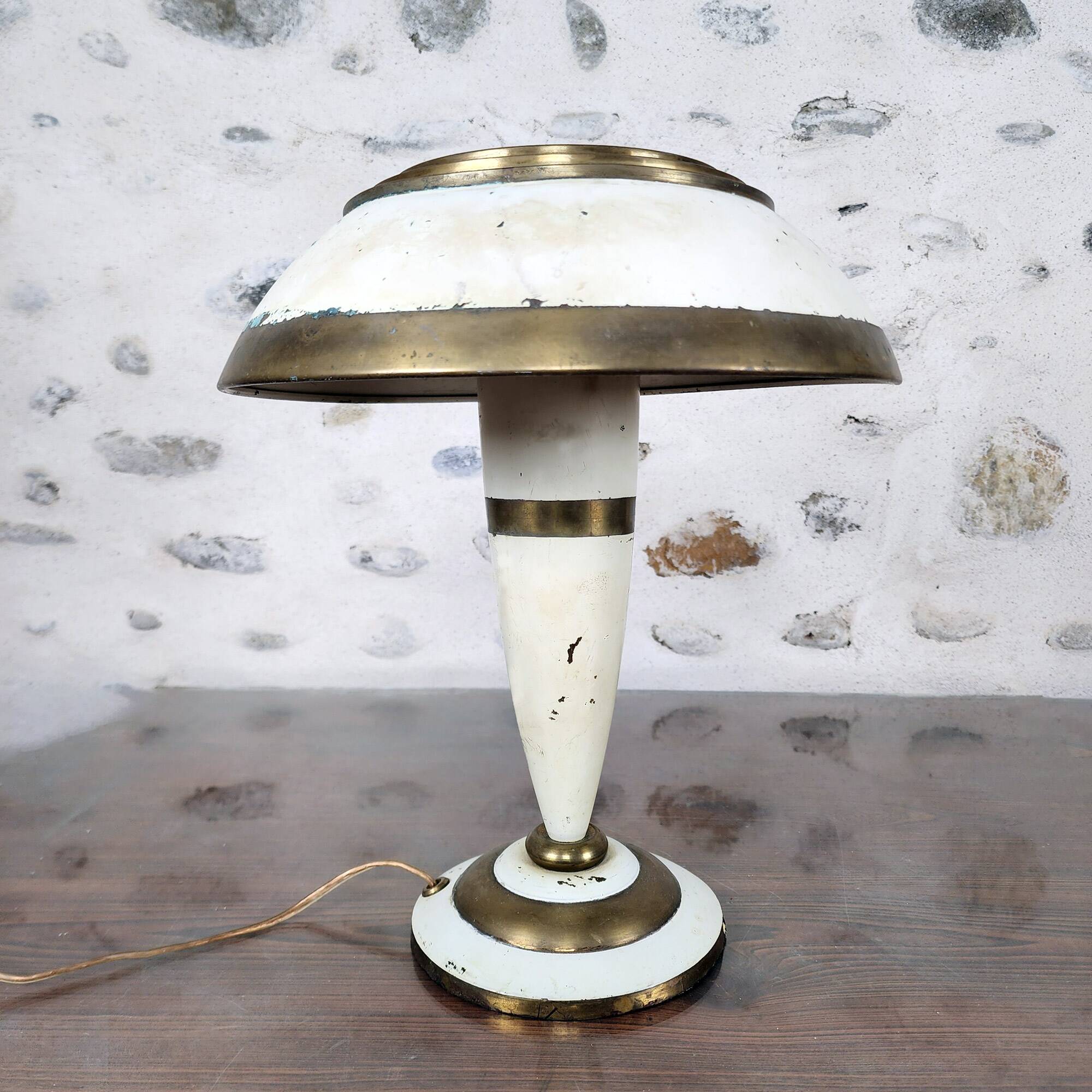 Champigno sheet metal lamp from the 1930s