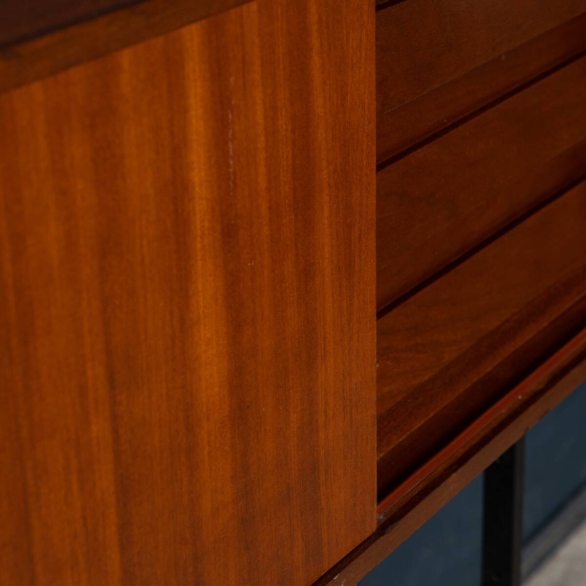 Vintage 20thc italian modular teak wall cabinet c.1960