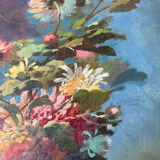 Paintings XIX° during HST "Bouquet of flowers in vase" signed Polet + frame