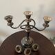 Bougeoir, silver metal candelabra