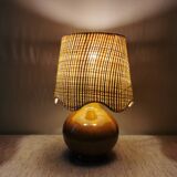 Lampe Gaston en céramique marron