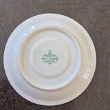 Set of polka dot porcelain cups and plates
