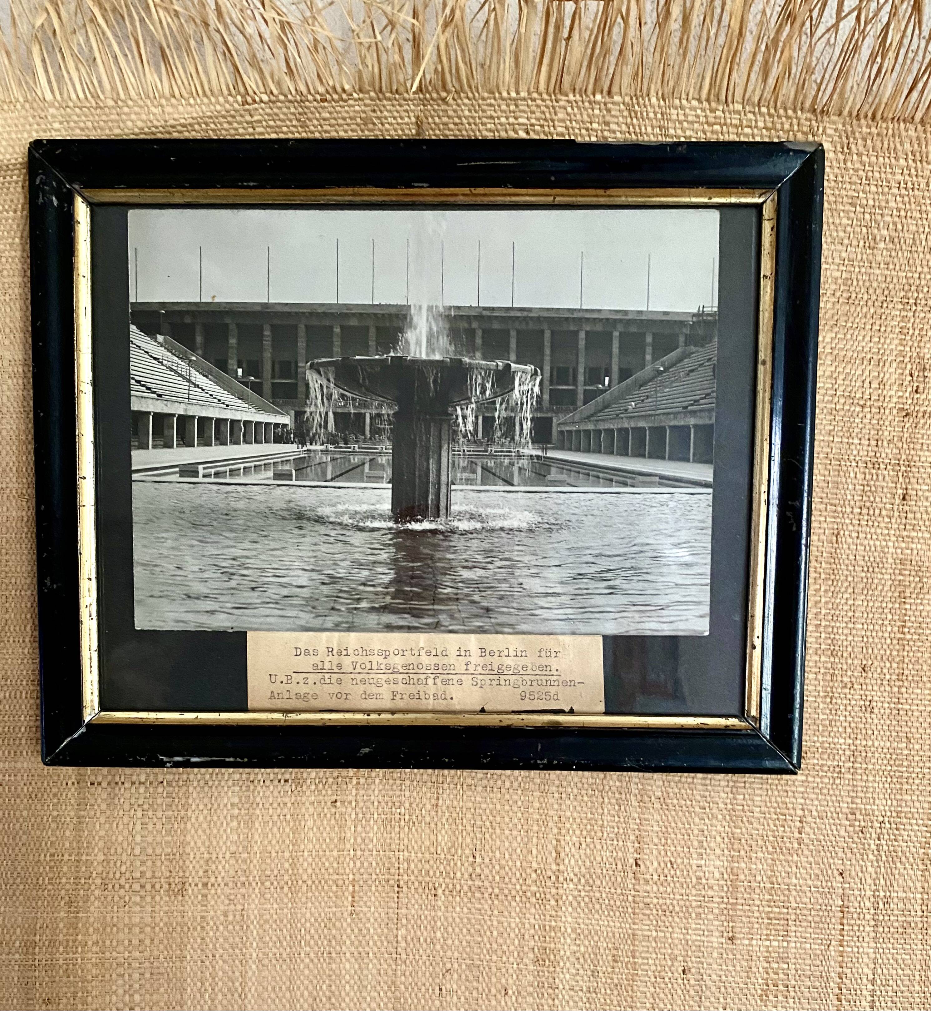 Photo Architecture 1936 framed under glass