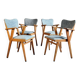 4 60s bridge chairs