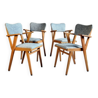 4 60s bridge chairs