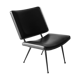 Armchair design vintage 60s black