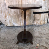 Fifth wheel side table violin wood vintage waffle tray