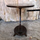 Table d'appoint violon bois plateau gauffré