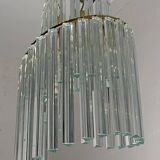 Pia Guidetti Crippa Mid-Century Modern Italian Murano Chandelier for Lumi