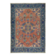 Hand-Knotted Vintage Turkish Red Area Rug. Traditional Wool Carpet for Home Decor