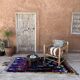 Moroccan carpet Boucherouite colored - 128 x 226 cm