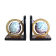Pair of vintage bookends globes