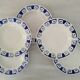 Deep plates opaque porcelain gien flanders model vintage art deco style decor