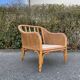 Paire de fauteuils en rotin et cannage