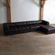 De Sede DS-88 modular sofa in dark brown patchwork leather, Switzerland 1970s