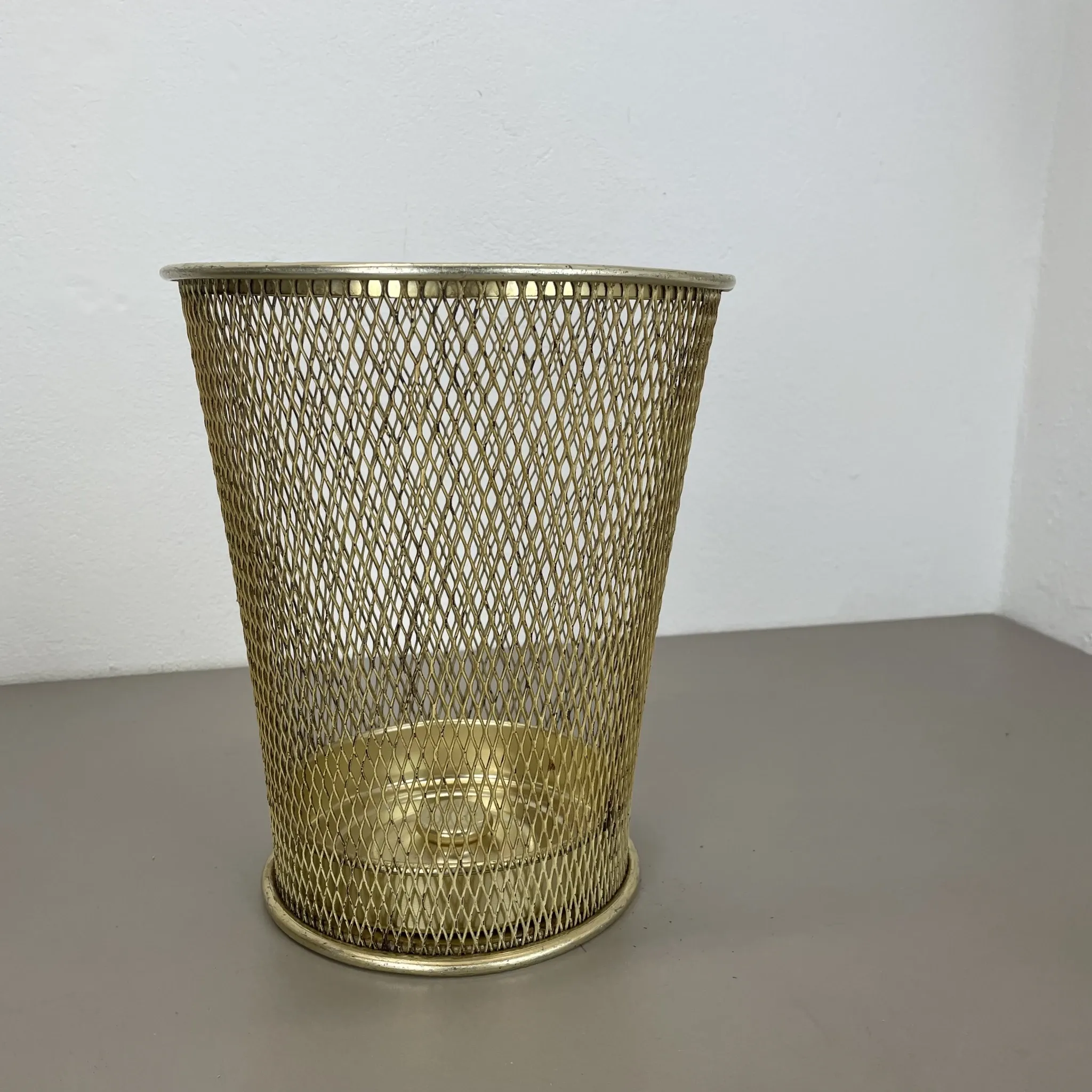 Vintage Paper Basket and Umbrella Stand in the Matégot Style, France, 1970s