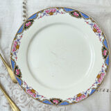 Set of 6 porcelain plates and 6 small mismatched vintage plates ~ Dinner service for 6 people ~