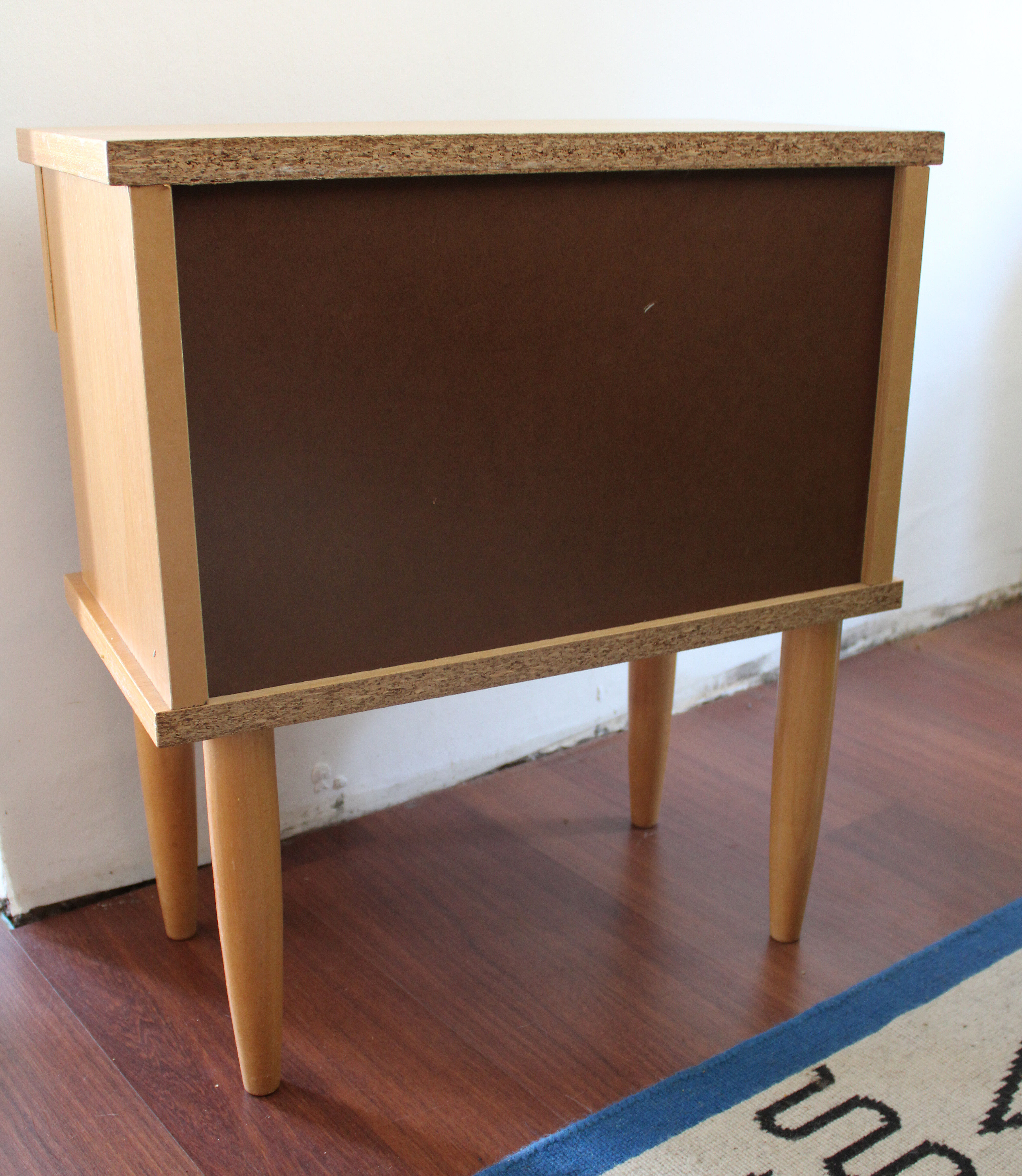 Vintage wooden bedside table