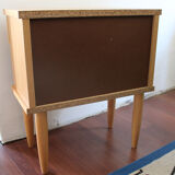 Vintage wooden bedside table