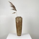 Pyrite stoneware vase with scarified wave decoration - 1970s