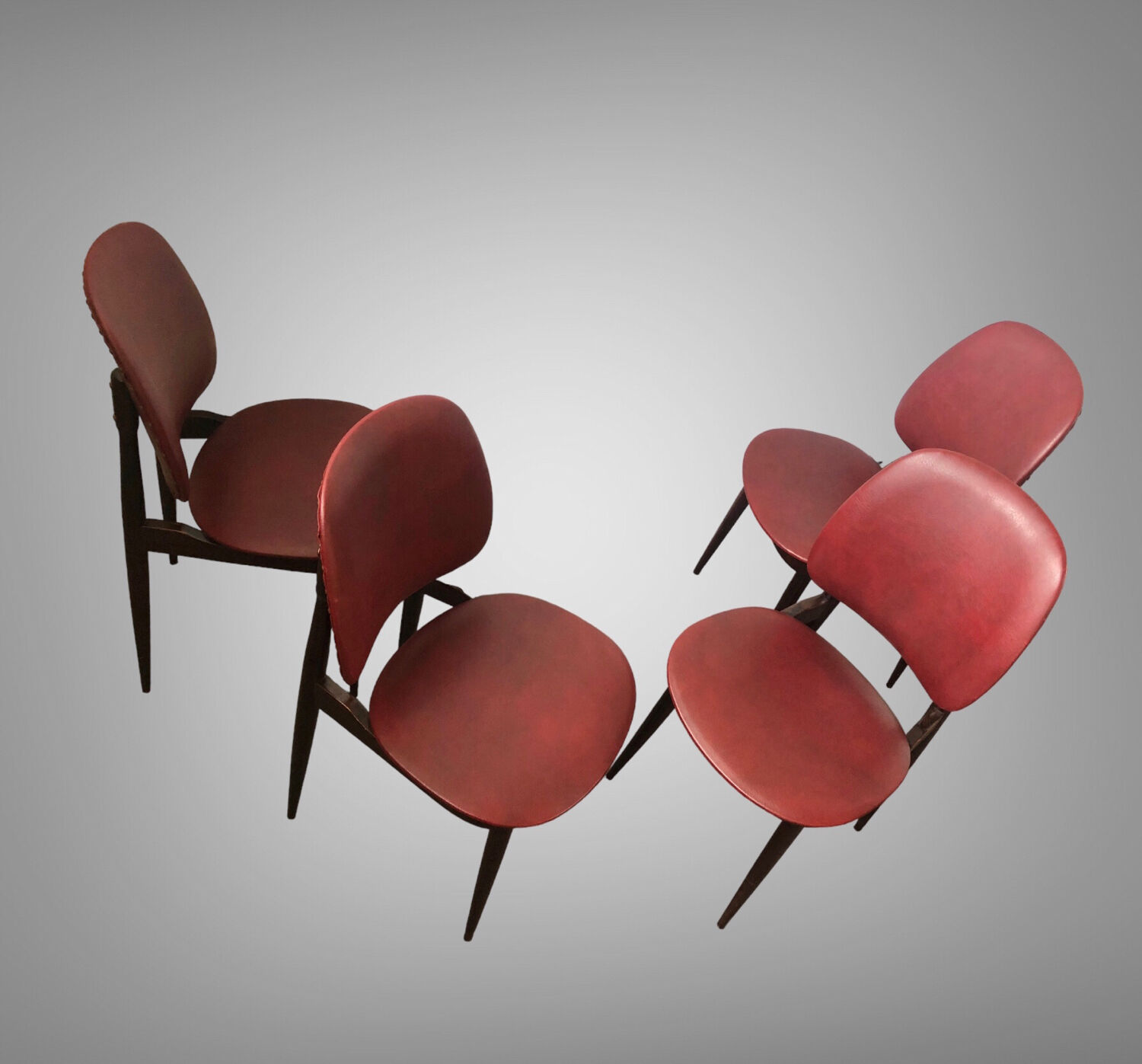 Set of 4 design chairs Pegasus vintage Baumann edition 1960s