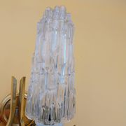 Double tulip wall light in Hoffmeister Iceberg Glass