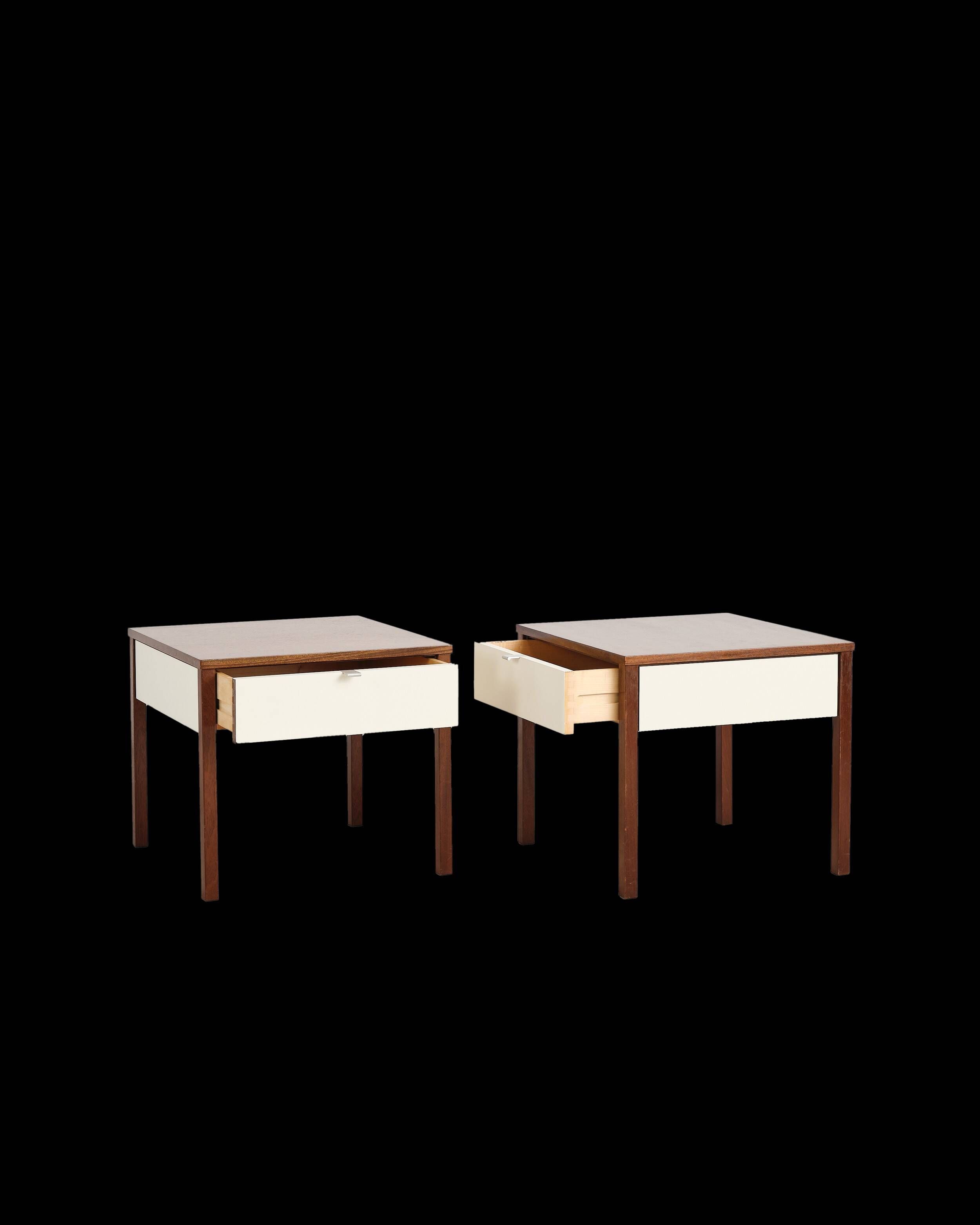 Pair of bedside tables by Florence Knoll, United States, 1960s