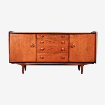 Vintage midcentury A. Younger afromosia and teak sideboard