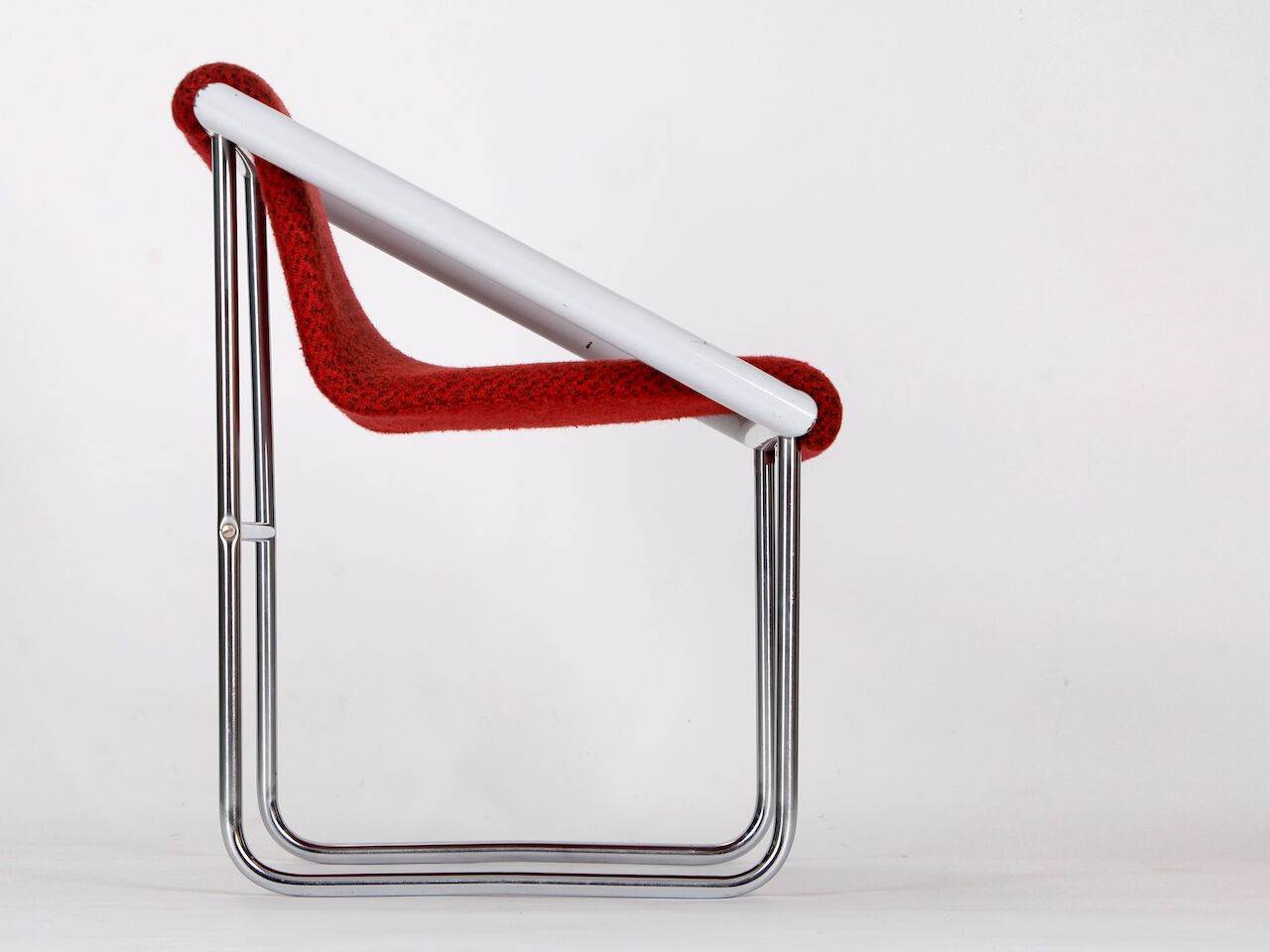 Czech tubular steel ladies armchair, 1960