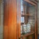 Vitrine en noyer fin XIXème