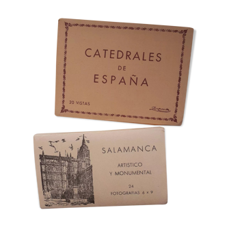 Set of two covers of small old photos Spain