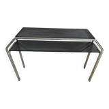 Console chrome et verre fumé 70s