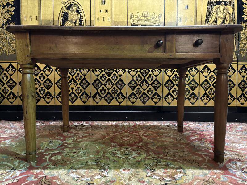 19th century walnut table/desk