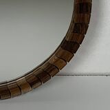 Pair of Danish midcentury teak rosewood cube mirrors, 1960s