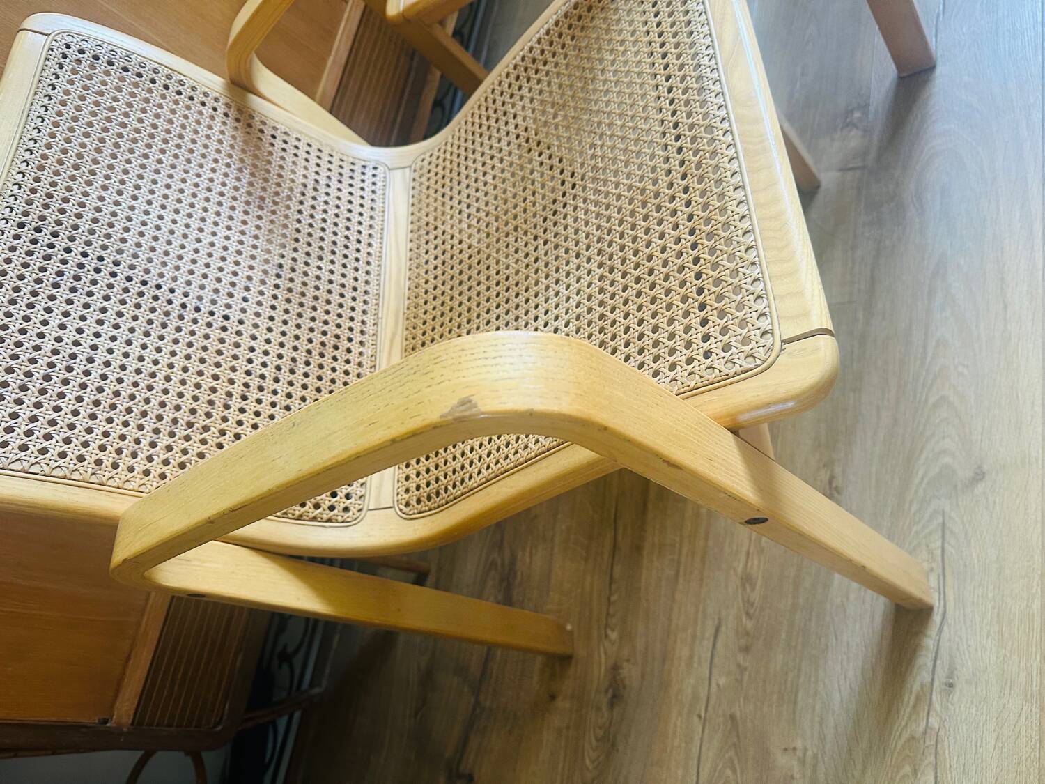 Chaises Olivo Pietro 70' cannage et bois