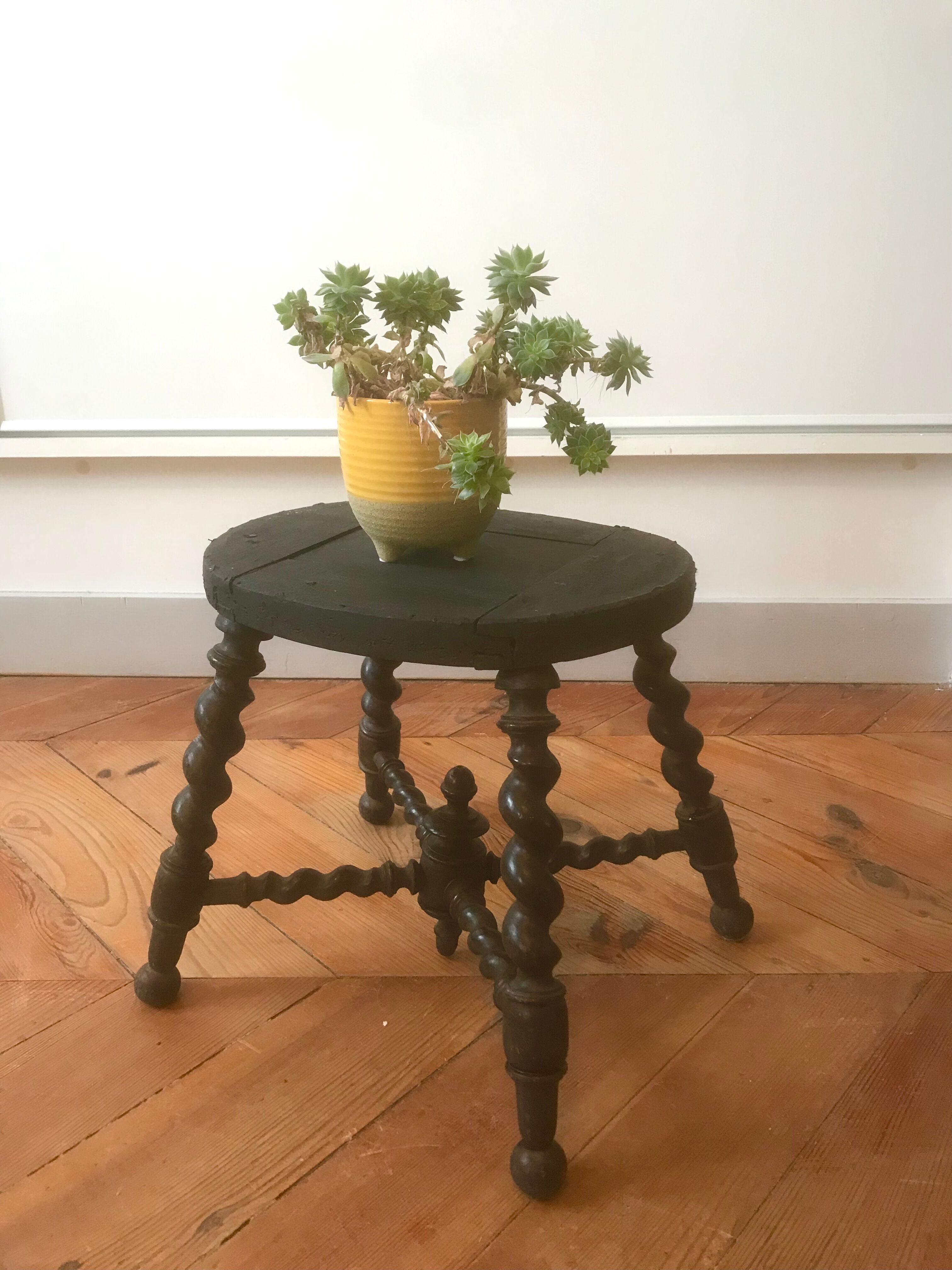 Tabouret Napoleon III noir