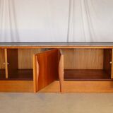 Scandinavian vintage low teak enfilade