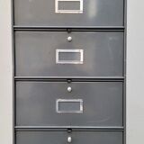 Metal locker cabinet Ronéo 1950 industrial