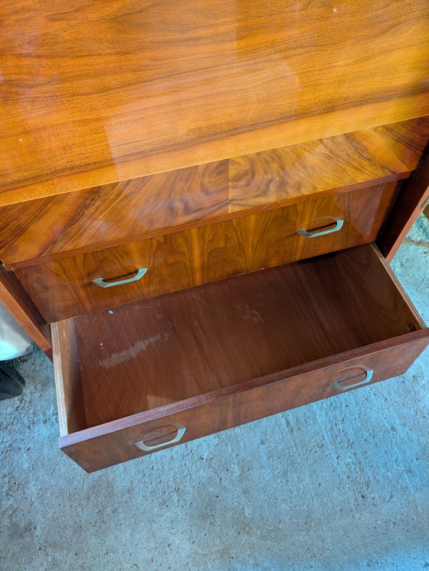 Secretary desk library, 1960s Scandinavian style.